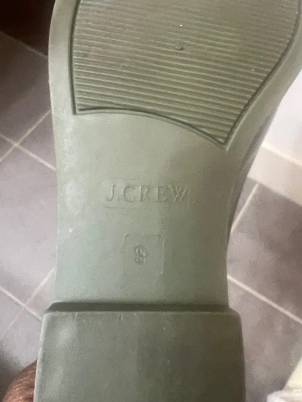 J. Crew Rubber Chelsea Ankle Pull-On Rain Boot  Size 9 waterproof fall spring